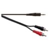 Cordon audio stéréo Jack 3.5 M / 2 x RCA M - 5m