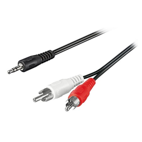 Cordon audio stéréo Jack 3.5 M / 2 x RCA M - 15m