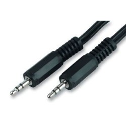 Cordon audio stéréo Jack 3.5 M/M - 2.5m