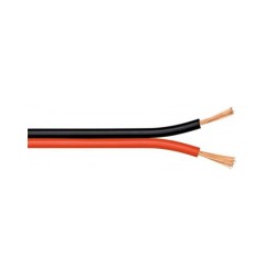 Bobine câble HP - 2x0.75mm² - noir et rouge - 100m