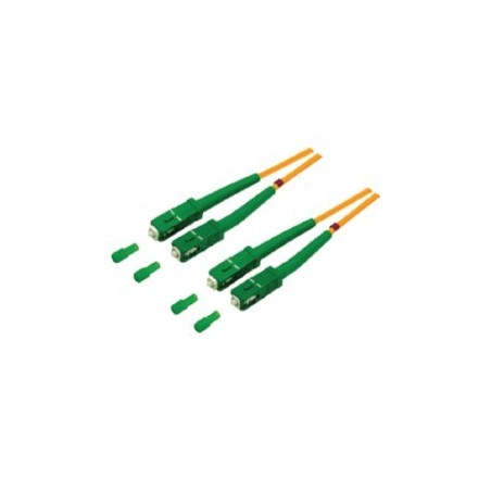 Cordon FO Duplex monomode 9/125 SC APC/SC APC - 4m