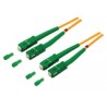 Cordon FO Duplex monomode 9/125 SC APC/SC APC - 4m